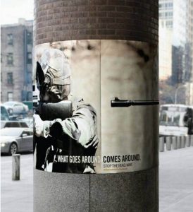 What goes around comes around Campagne Global Coalition Peace, États-Unis, 2009