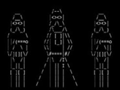 Star Wars en ASCII Deep ASCII, Vuk Cosic 
